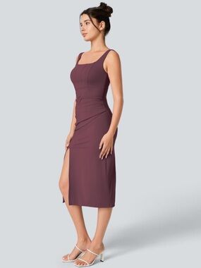 HALARA Softly Zero Square Neck Backless Corset Dress Size M NWT SOLD OUT